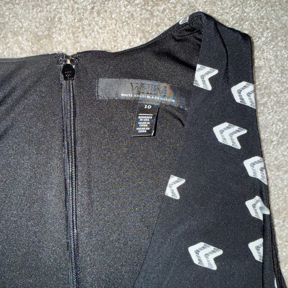 White House Black Market Black and White Maxi Dress - Picture 2 of 4